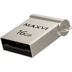 USB флеш Maxvi MM 16GB FD16GBUSB20C10MM (серебристый)