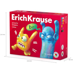 Гуашь Erich Krause Jolly Friends 61415 (12 цв)