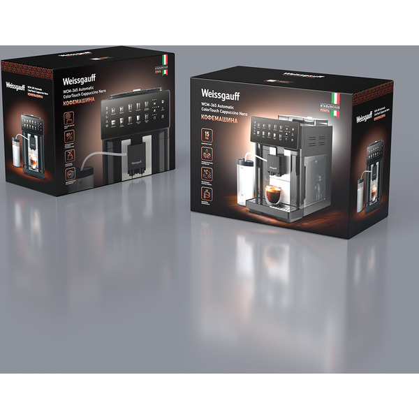 Кофемашина Weissgauff WCM-365 Automatic ColorTouch Cappuccino Nero