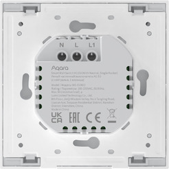 Умный выключатель Aqara Smart Wall Switch H1 WS-EUK03-G одноклавишный с нейтралью (графит)