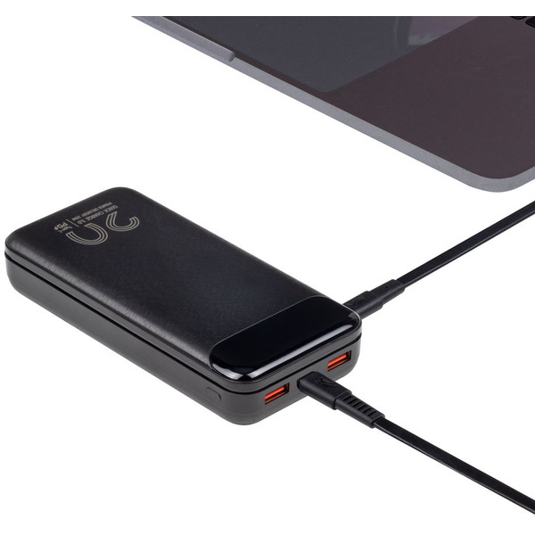 Внешний аккумулятор с дисплеем RIVACASE VA2580 (20000 mAh) черный