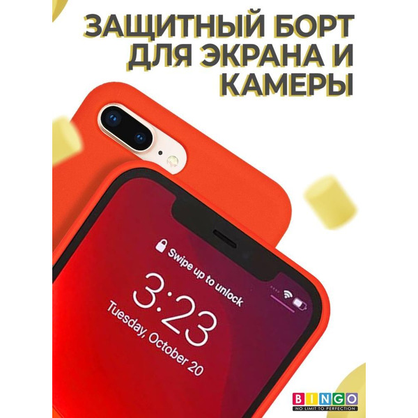 Бампер Bingo Liquid TPU для APPLE iPhone 7/8 Plus Красный