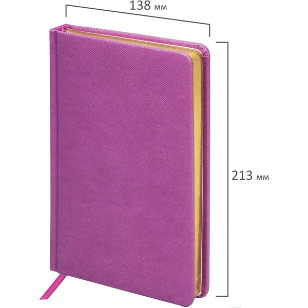 Ежедневник BRAUBERG недатированный Iguana 114456 (лиловый)