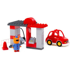 Конструктор Полесье Макси Три кота. Папа на заправочной станции 77520