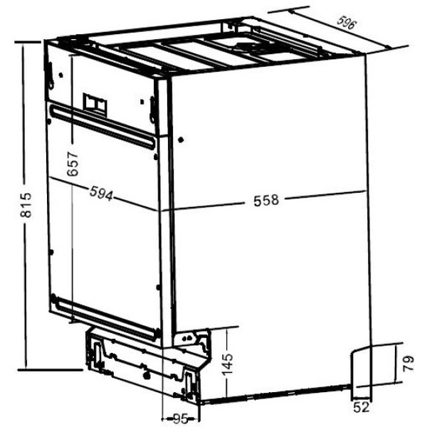 Встраиваемая посудомоечная машина ZorG W60B2A121G-A