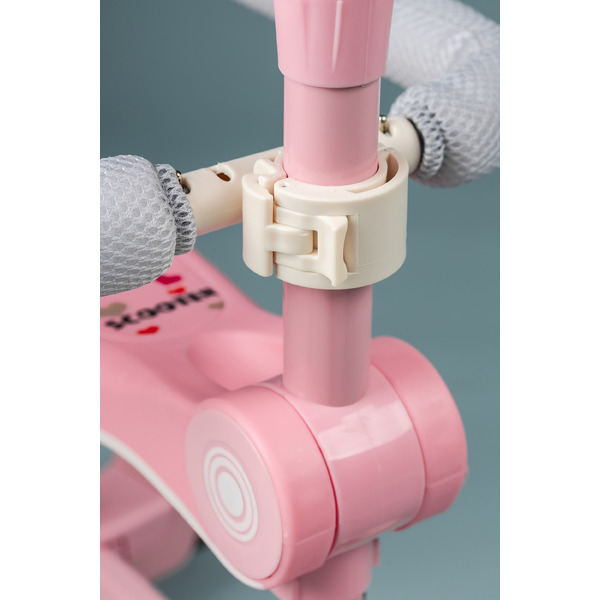 Самокат детский Ricos T-Rex JSCML603B (белый/розовый)