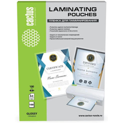 Пленка для ламинирования Cactus CS-LPGA3100100