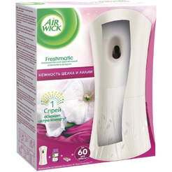 Автоматический аэрозольный освежитель воздуха Air Wick Freshmatic Нежность шелка, 250мл