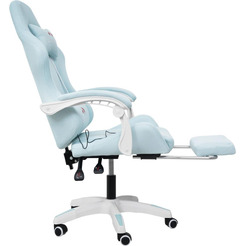 Вибромассажное кресло Calviano 1584 (голубая ткань)