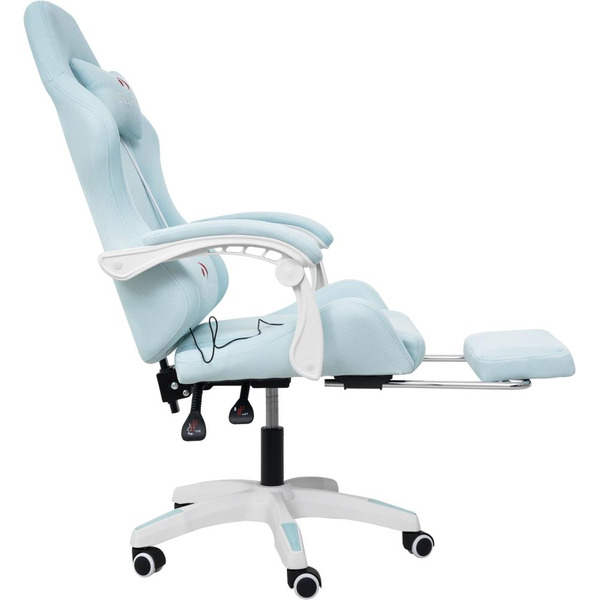 Вибромассажное кресло Calviano 1584 (голубая ткань)