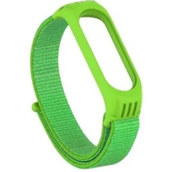 Ремешок Bingo Nylon для Xiaomi Mi Band 5/6 Ярко-зеленый