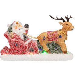 Керамическая фигурка NEON-NIGHT Дед Мороз в санях 505-029