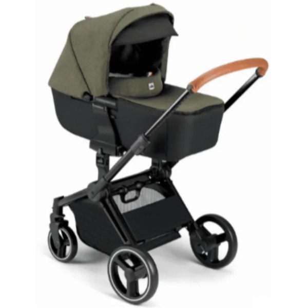 Универсальная коляска CAM Next Evo (3 в 1, зеленый-черный/черная рама)