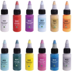 Краски акриловые для техники Флюид Арт BRAUBERG ART 192235