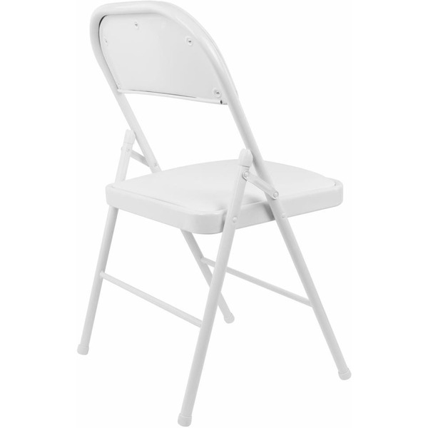 Стул складной BRABIX Golf Plus CF-003 КОМФОРТ (белый каркас, кожзам белый) 533028