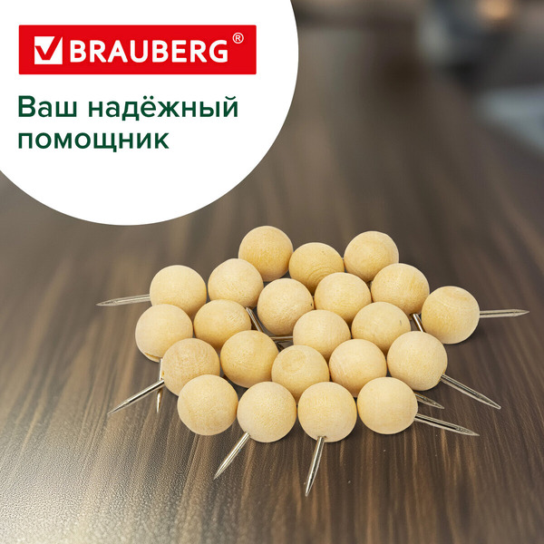 Силовые кнопки-гвоздики BRAUBERG 272761 (50 шт.)