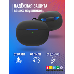 Чехол для наушников Bingo Silicone для Realme Buds Air 3 (черный)