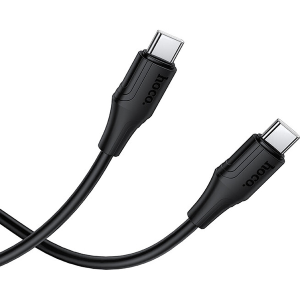 Зарядный кабель Hoco X124 Bien 60W USB-C to USB-C (черный)