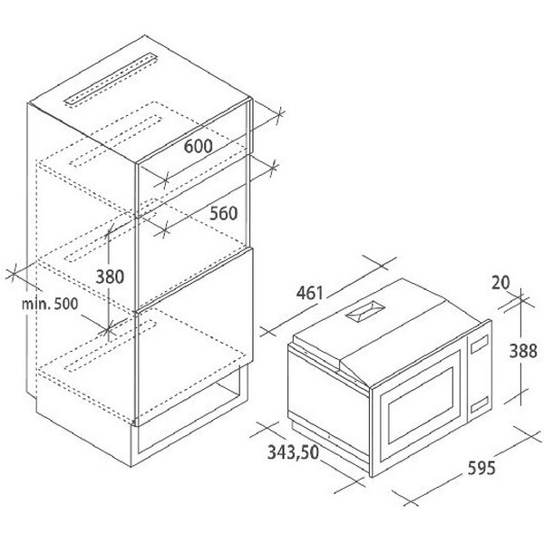 Микроволновая печь Candy MIC 20 GDFN