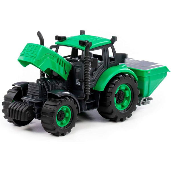 Трактор сельскохозяйственный Полесье Прогресс инерционный (зелёный) 91239