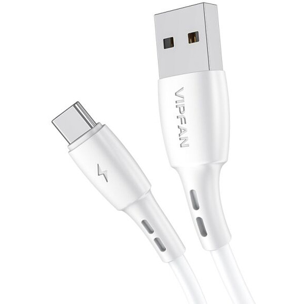 Кабель Vipfan X05 USB Type-A - USB Type-C (3 м, белый)