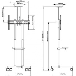 Подставка для телевизора Arm Media PT-Stand-8 (черный)