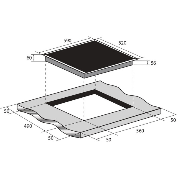 Варочная панель ZUGEL ZIH604W