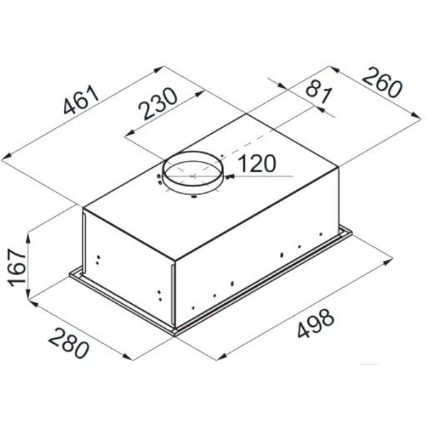 Вытяжка MAUNFELD Crosby Singl 5028 (нержавеющая сталь)