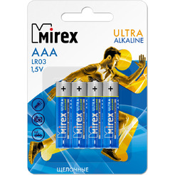 Батарейка Mirex Ultra Alkaline AAA 4 шт LR03-E4