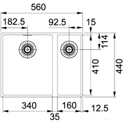 Мойка кухонная Franke Sirius SID 160 (125.0443.362)