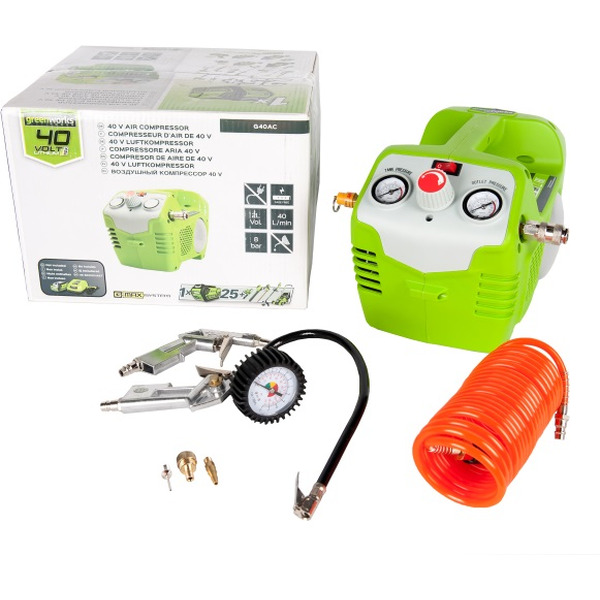 Воздушный компрессор Greenworks G40AC (4100802)