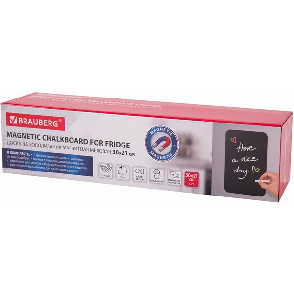 Доска на холодильник магнитно-меловая BRAUBERG 237843