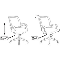 Кресло Бюрократ CH-695N/OR/TW-11 (сетка/оранжевый, TW-38-3/TW-11)
