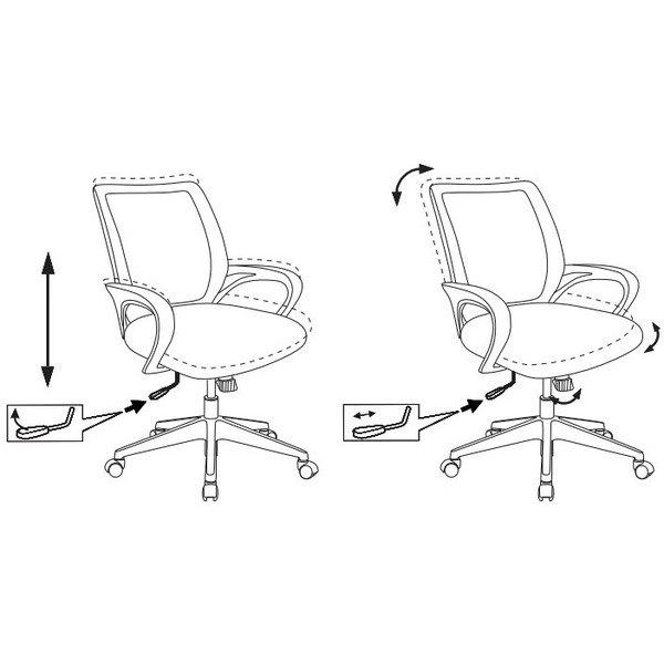 Кресло Бюрократ CH-695N/OR/TW-11 (сетка/оранжевый, TW-38-3/TW-11)