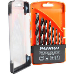 Набор сверел по дереву PATRIOT 815010103 (3-10мм)