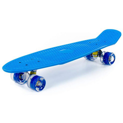 Доска роликовая Полесье 89359 (66 см) синяя с синими колёсами