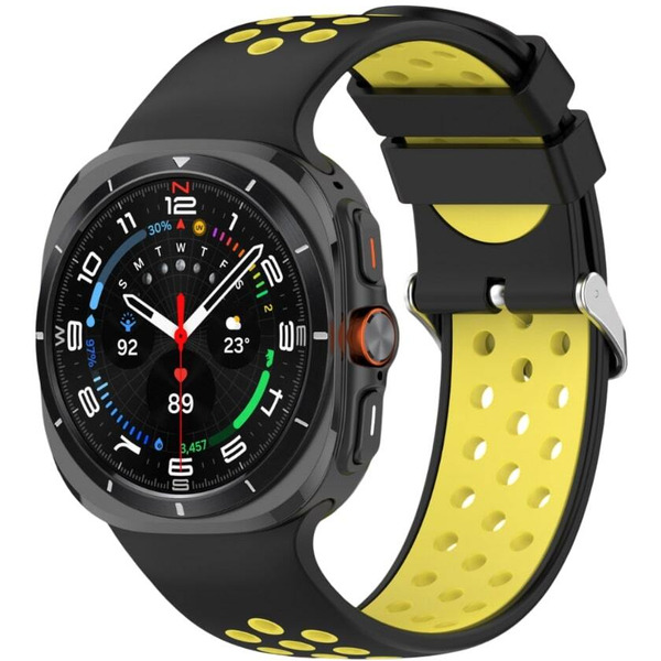 Ремешок Bingo Sport для SAMSUNG Galaxy Watch Ultra 47 мм (черный с желтым)