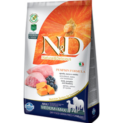 Корм для собак Farmina N&D Grain Free Pumpkin Lamb & Blueberry Adult Medium & Maxi (12кг)