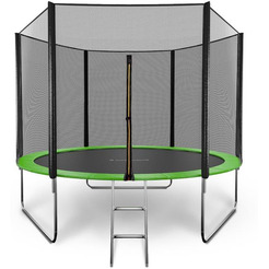 Батут GetActive Jump 10FT с внешней сеткой и лестницей зеленый (J10L)