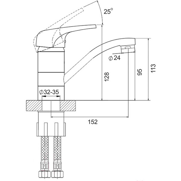 Смеситель Gross Aqua Optima 3509511C-G0145