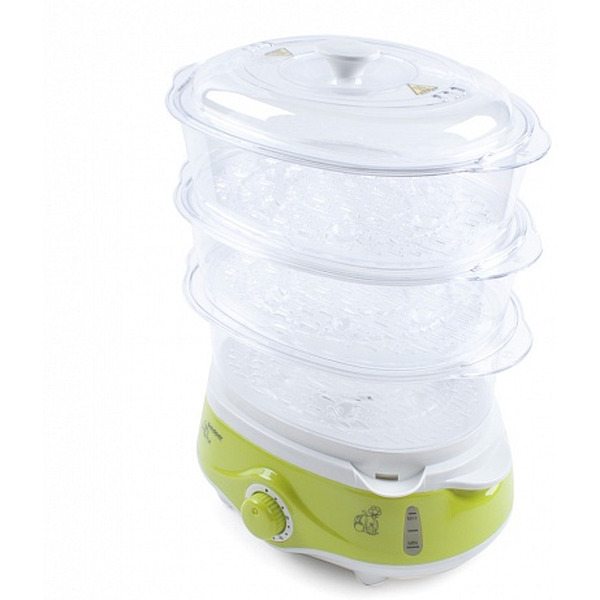 Пароварка стационарная Endever Vita-171 (белый/зеленый)