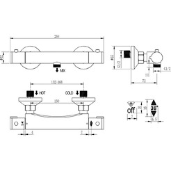 Смеситель Wellerein Termo 21term