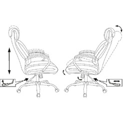 Офисное кресло Бюрократ T-9904NSL (черный)