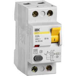 Устройство защитного отключения IEK ВД1-63 2P 63А 30mA MDV10-2-063-030