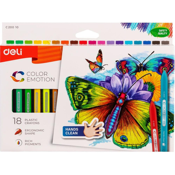 Восковые мелки Deli EC20010