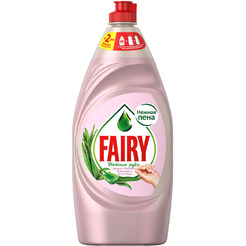 Средство для мытья посуды Fairy Нежные ручки Розовый жасмин и алоэ вера 900 мл
