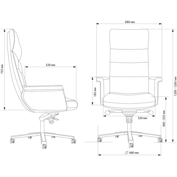 Кресло CACTUS CS-LBK-AMSTERDAM (черный)