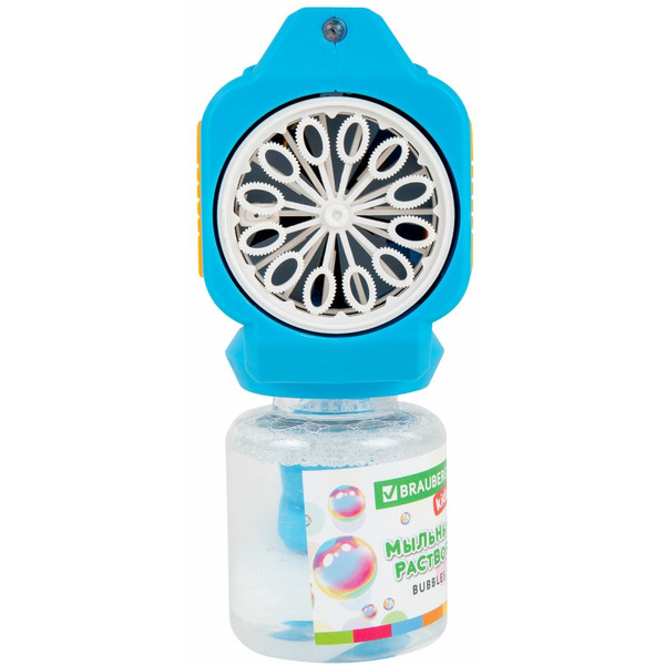 Генератор мыльных пузырей BRAUBERG Бластер с баком и подсветкой 665147