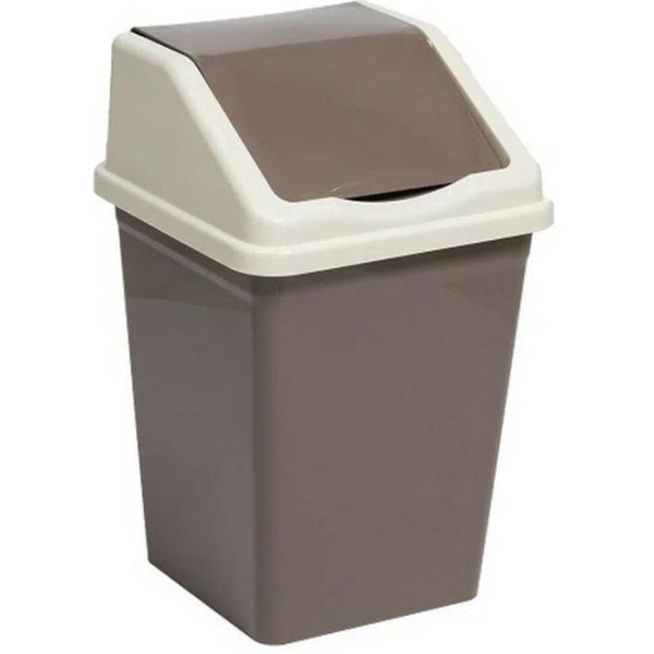 Ведро для мусора BRADEX 941622 (шоколад/слоновая кость, 16 л)