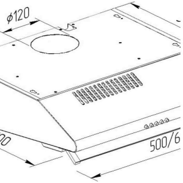 Вытяжка кухонная PYRAMIDA MH 50 BL